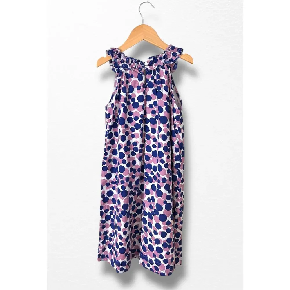 Mini Boden Polka Dot Ruffle Dress, Size 9/10
